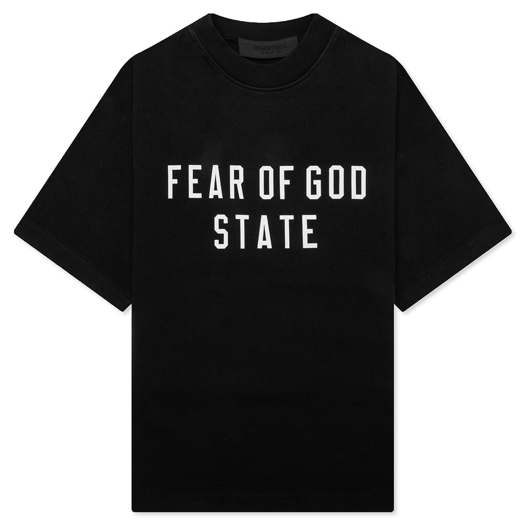 Kid's Heavy Crewneck Tee - Black