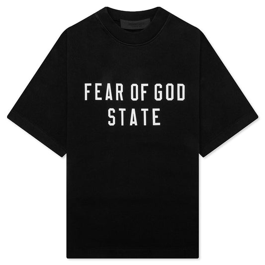Kid's Heavy Crewneck Tee - Black