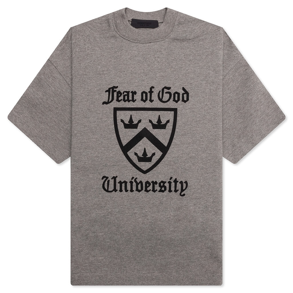 Kid's Heavy Crewneck Tee - Heather Gray