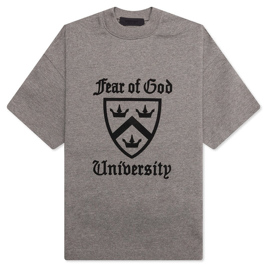 Kid's Heavy Crewneck Tee - Heather Gray