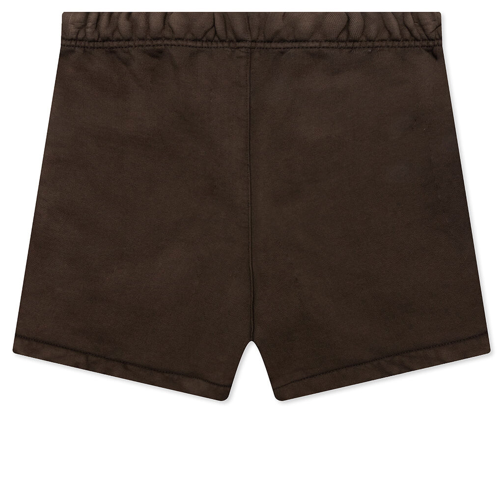 Kid's Heavy Fleece Soccer Short - Brown