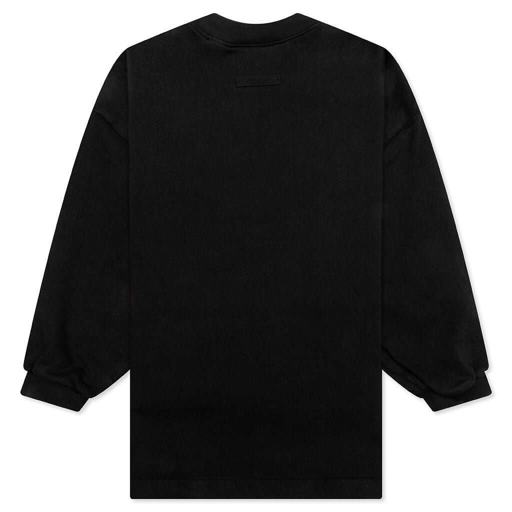 Kid's Heavy Long Sleeve Tee - Black