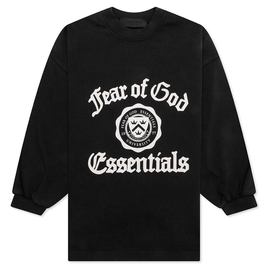 Kid's Heavy Long Sleeve Tee - Black