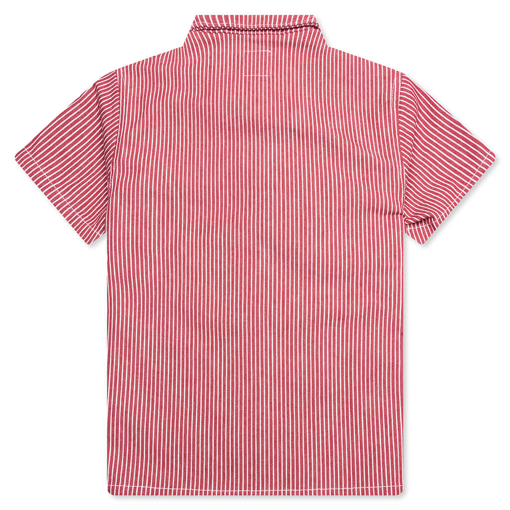 Kid's Hickory Baby Milo Patch S/S Shirt - Red