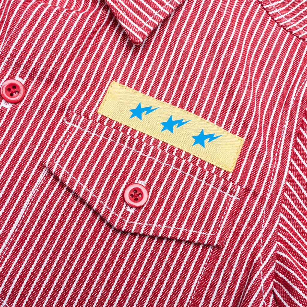 Kid's Hickory Baby Milo Patch S/S Shirt - Red
