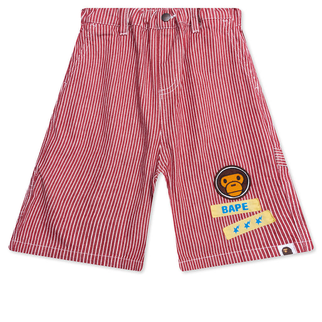 Kid's Hickory Milo Patch Painter Shorts - Red