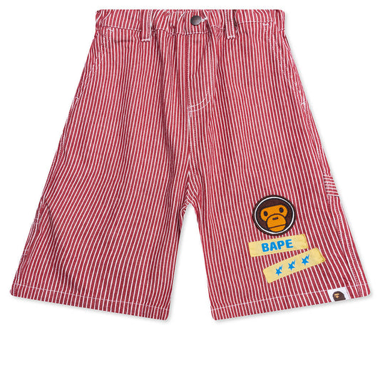 Kid's Hickory Milo Patch Painter Shorts - Red