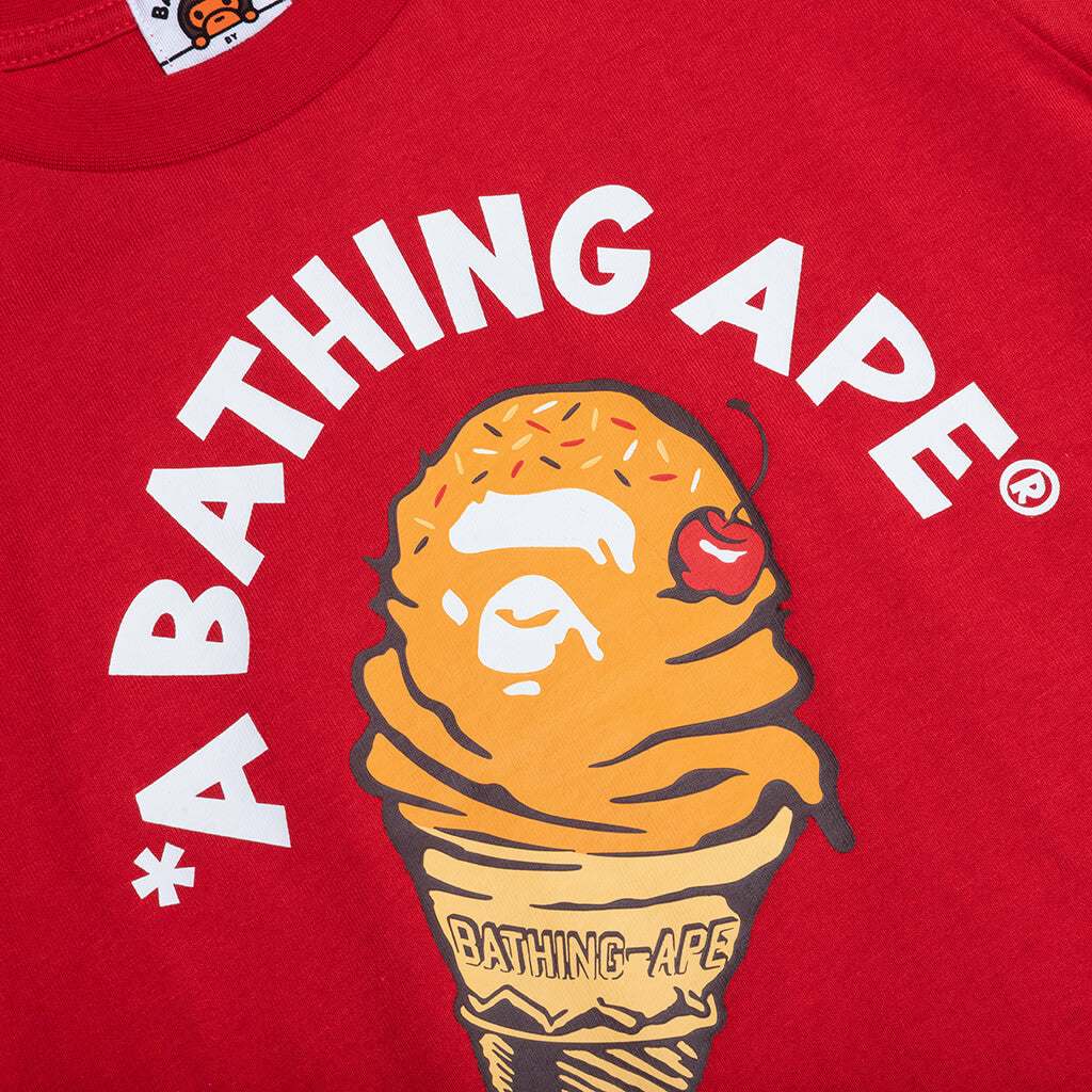 Kid's Ice Cream Tee - Red