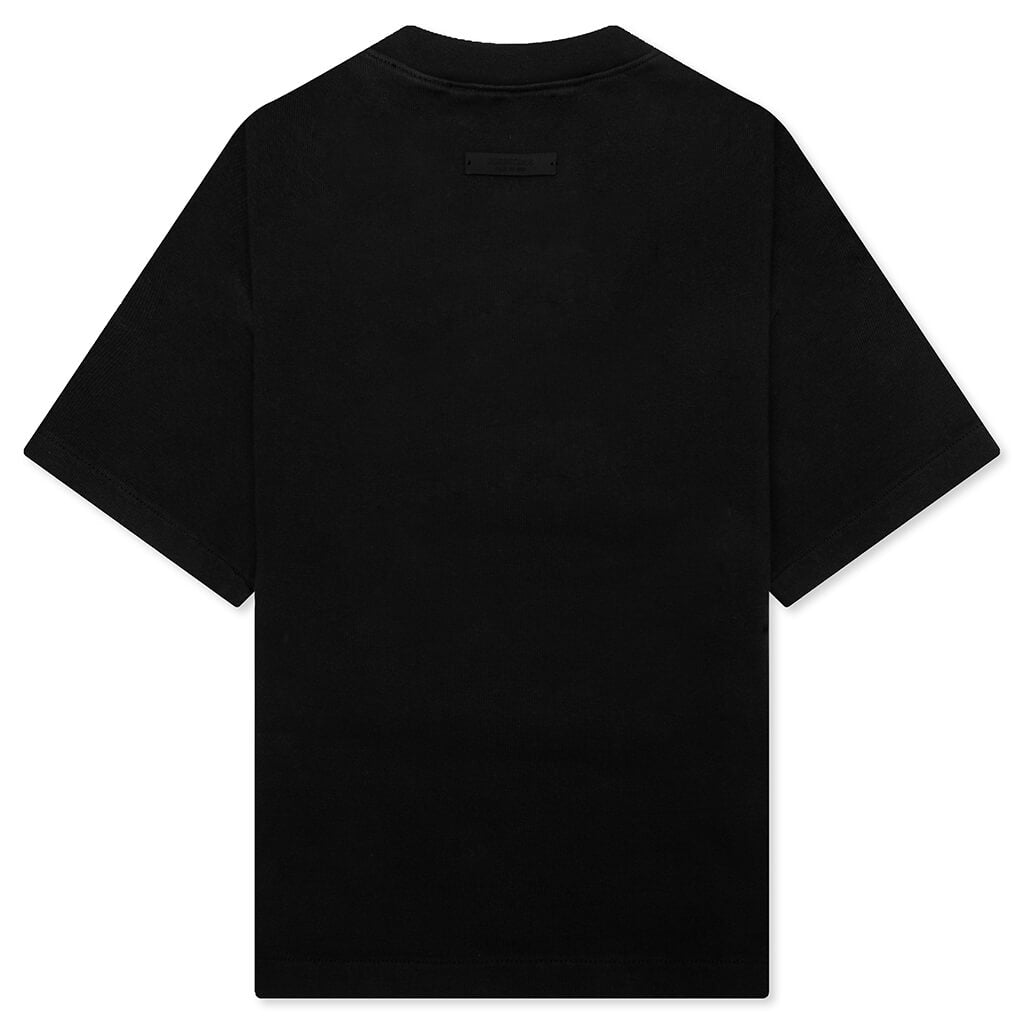 Kid's Jersey Crewneck Tee - Black
