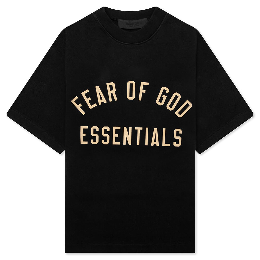 Kid's Jersey Crewneck Tee - Black