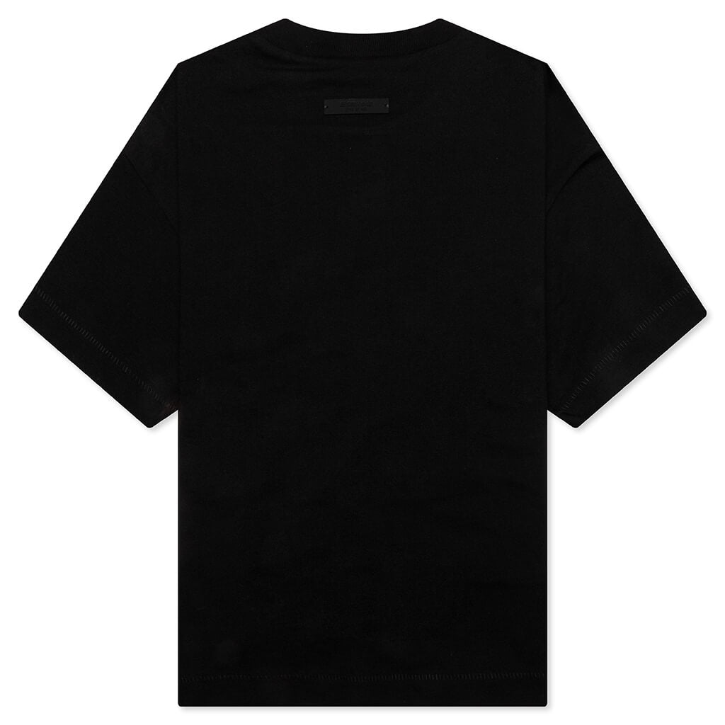 Kid's Jersey Crewneck Tee - Black