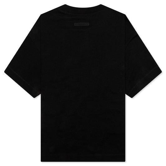 Kid's Jersey Crewneck Tee - Black
