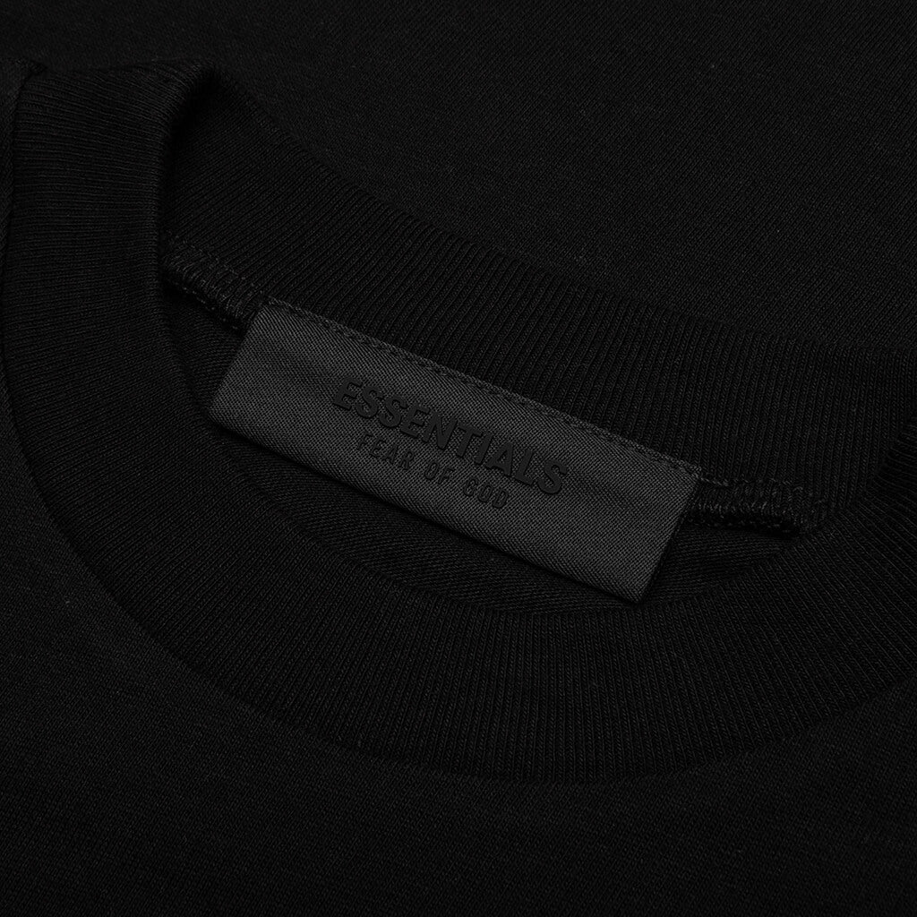 Kid's Jersey Crewneck Tee - Black