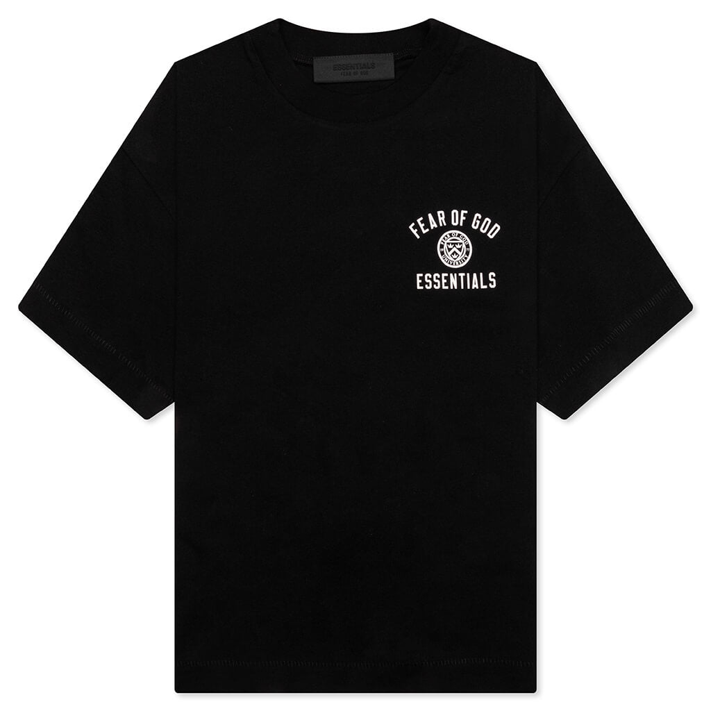 Kid's Jersey Crewneck Tee - Black