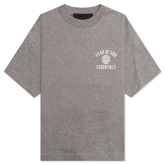Kid's Jersey Crewneck Tee - Heather Gray