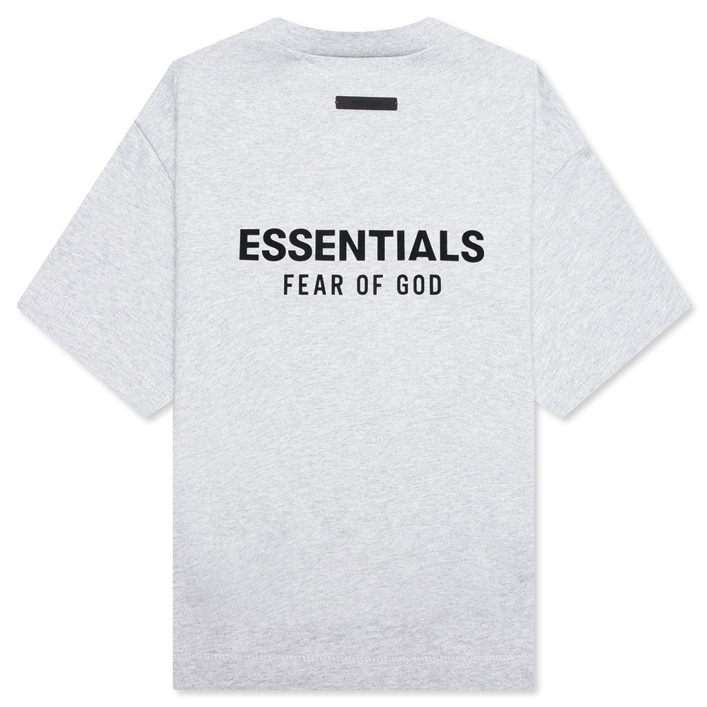 Kid's Jersey Crewneck Tee - Light Heather Gray