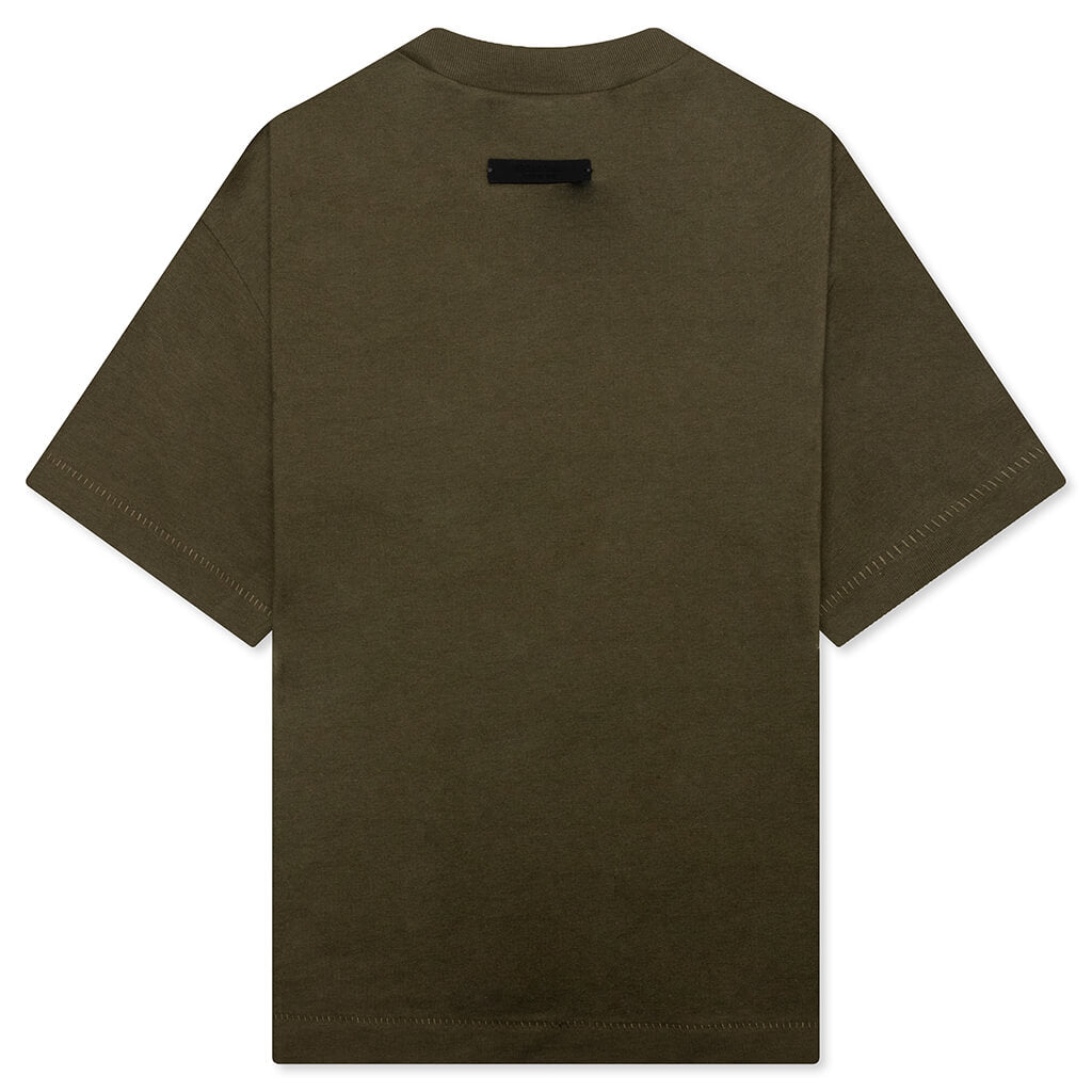 Kid's Jersey Crewneck Tee - Olive