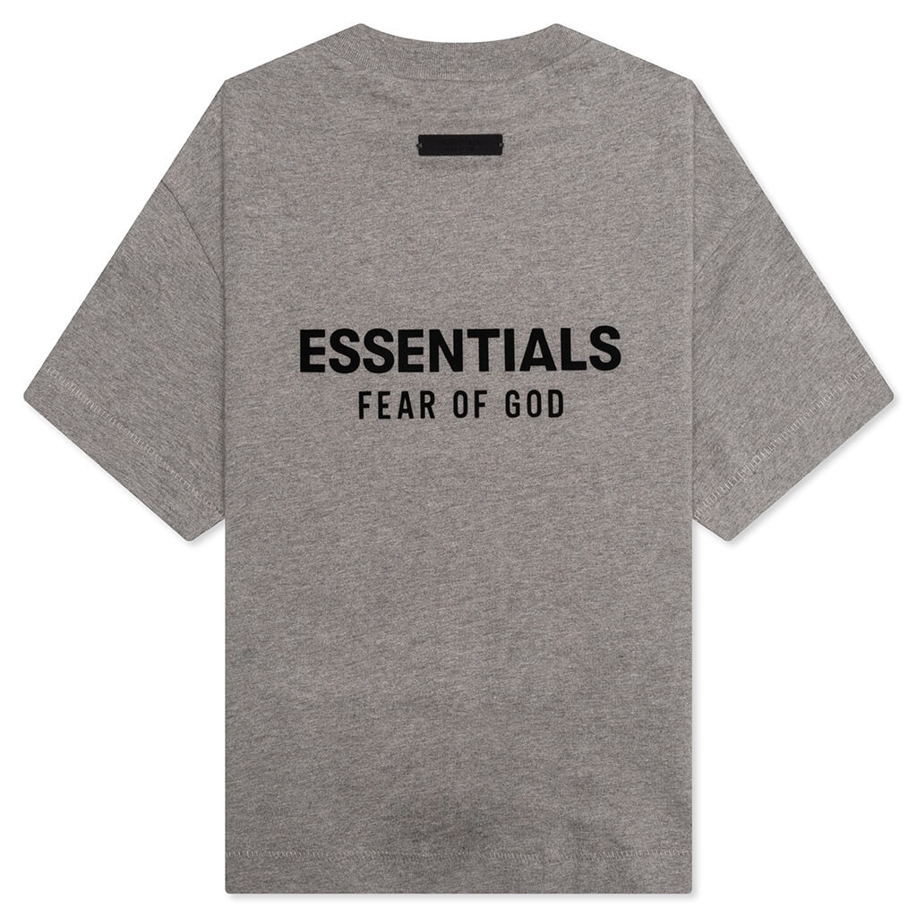 Kid's Jersey Crewneck Tee- Heather Gray