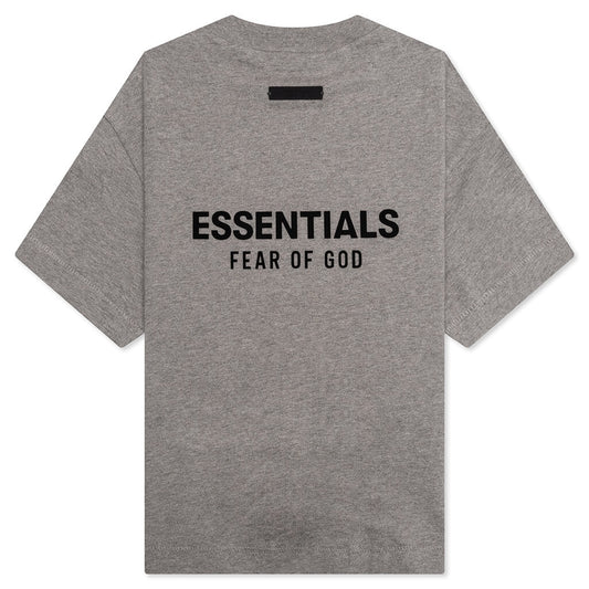 Kid's Jersey Crewneck Tee- Heather Gray