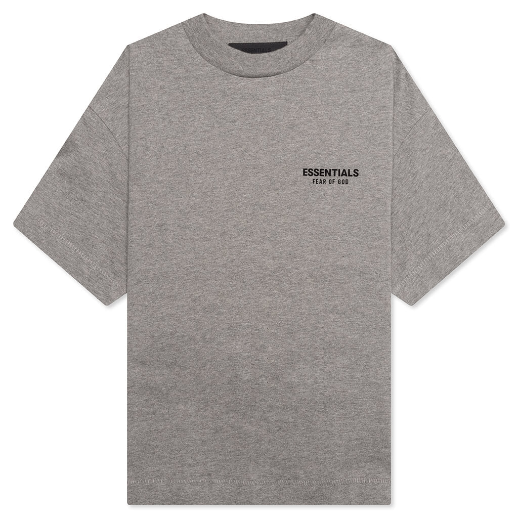 Kid's Jersey Crewneck Tee- Heather Gray