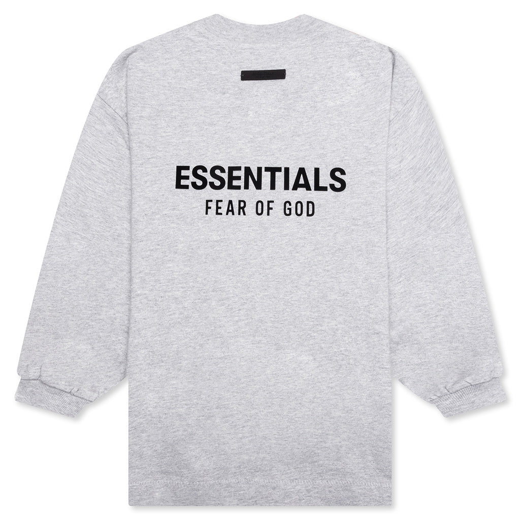 Kid's Jersey Long Sleeve Tee - Light Heather Gray