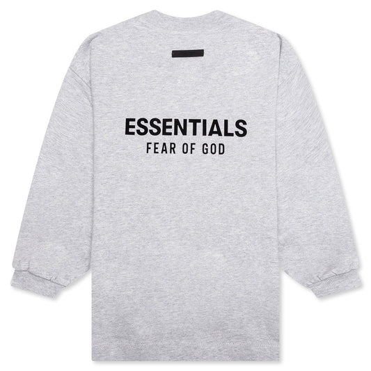 Kid's Jersey Long Sleeve Tee - Light Heather Gray