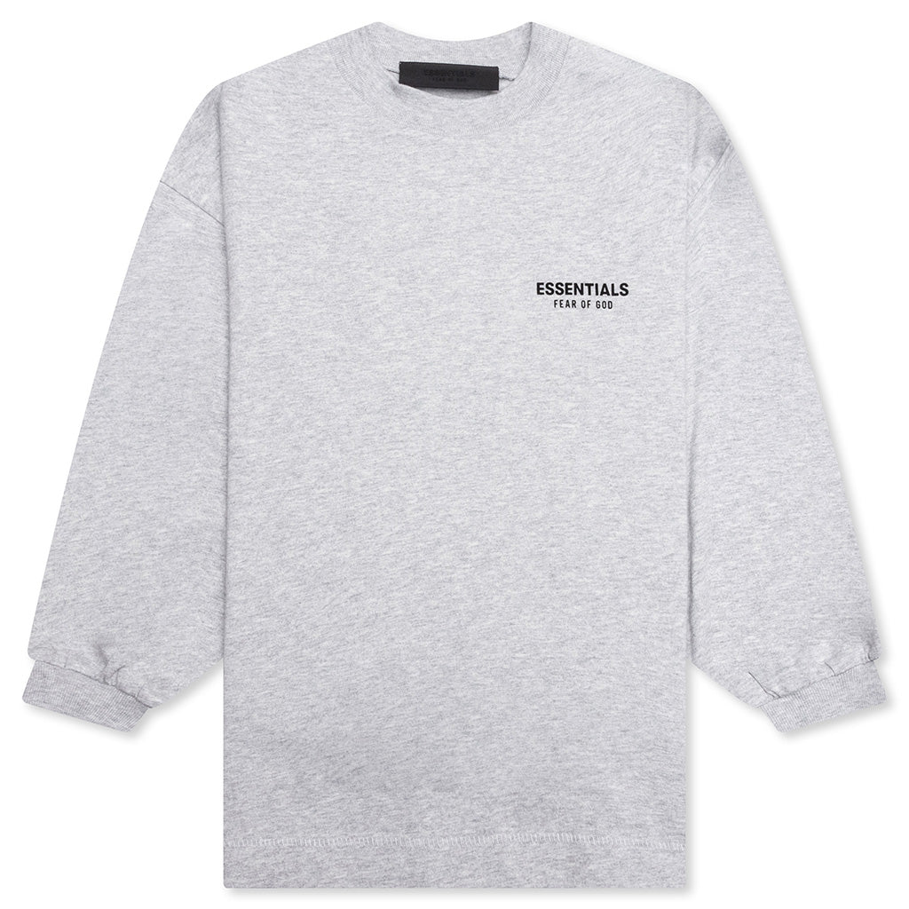 Kid's Jersey Long Sleeve Tee - Light Heather Gray