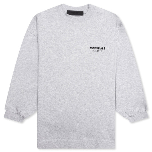 Kid's Jersey Long Sleeve Tee - Light Heather Gray
