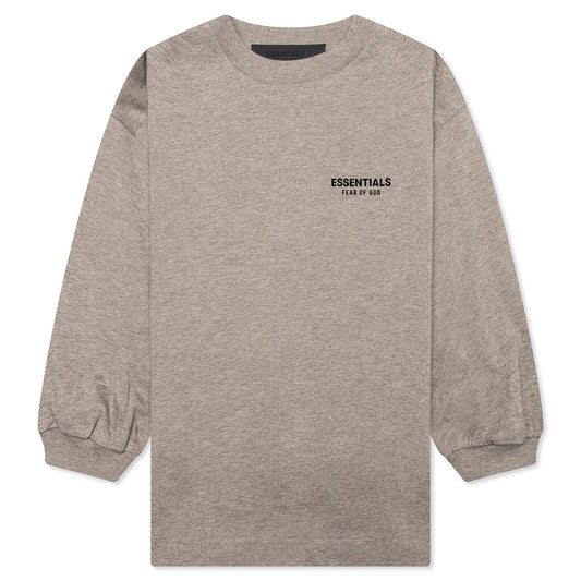 Kid's Jersey Long Sleeve Tee - Heather Gray