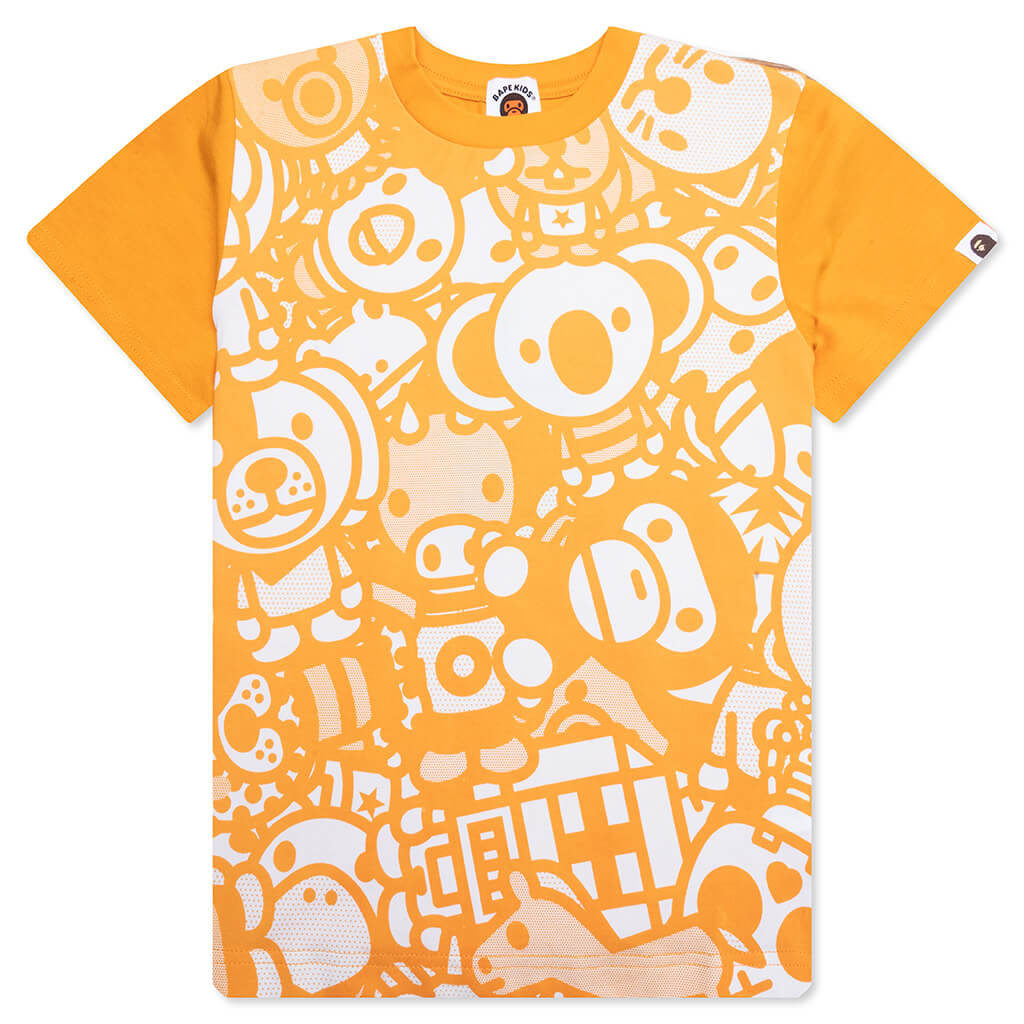Kid's Milo All Safari Print Tee - Orange