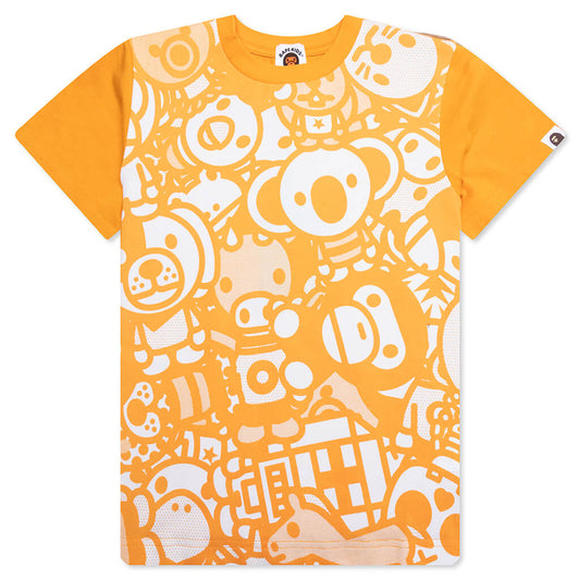 Kid's Milo All Safari Print Tee - Orange
