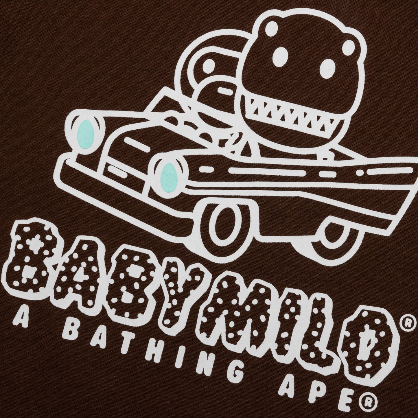Kid's Milo Dinosaurs Reflector Print Tee - Brown