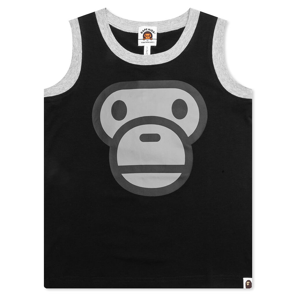 Kid's Milo Face Tank Top - Black