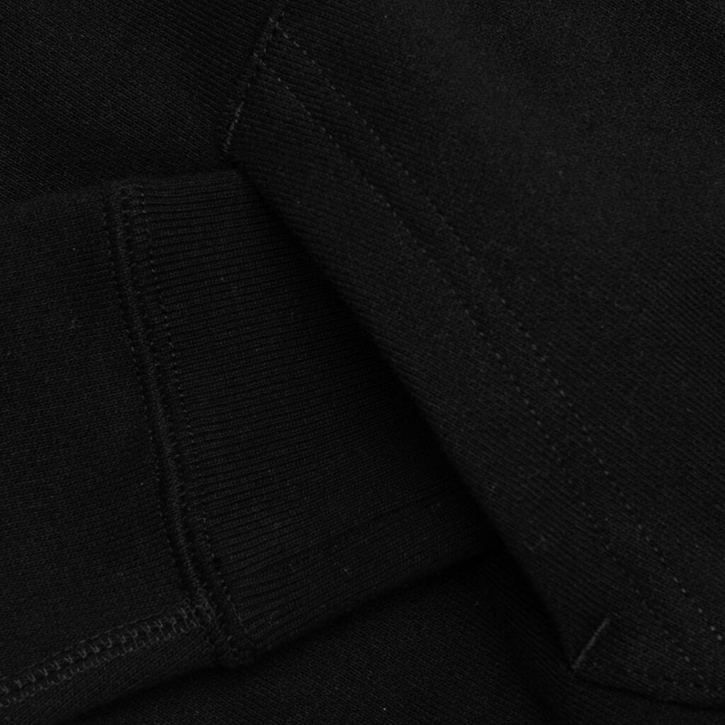 Kid's Milo Shark Zip Double Hoodie - Black