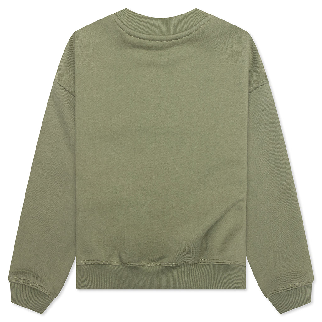 Kids Academy Crewneck - Oil Green