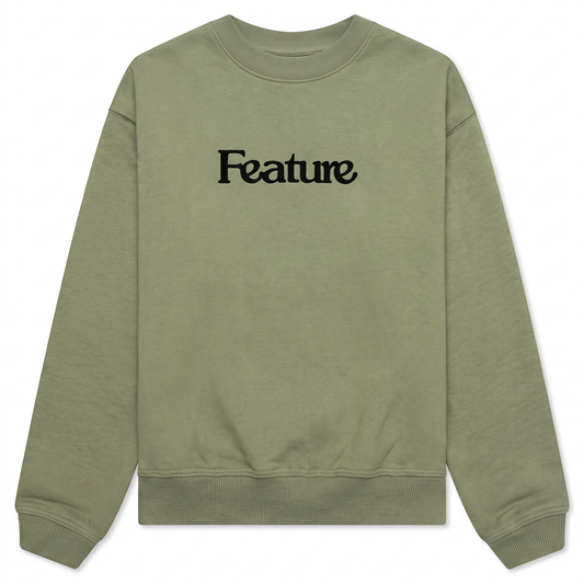 Kids Academy Crewneck - Oil Green