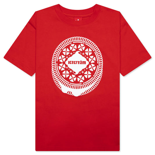 Kids Double Dip S/S Tee - Fiery Red