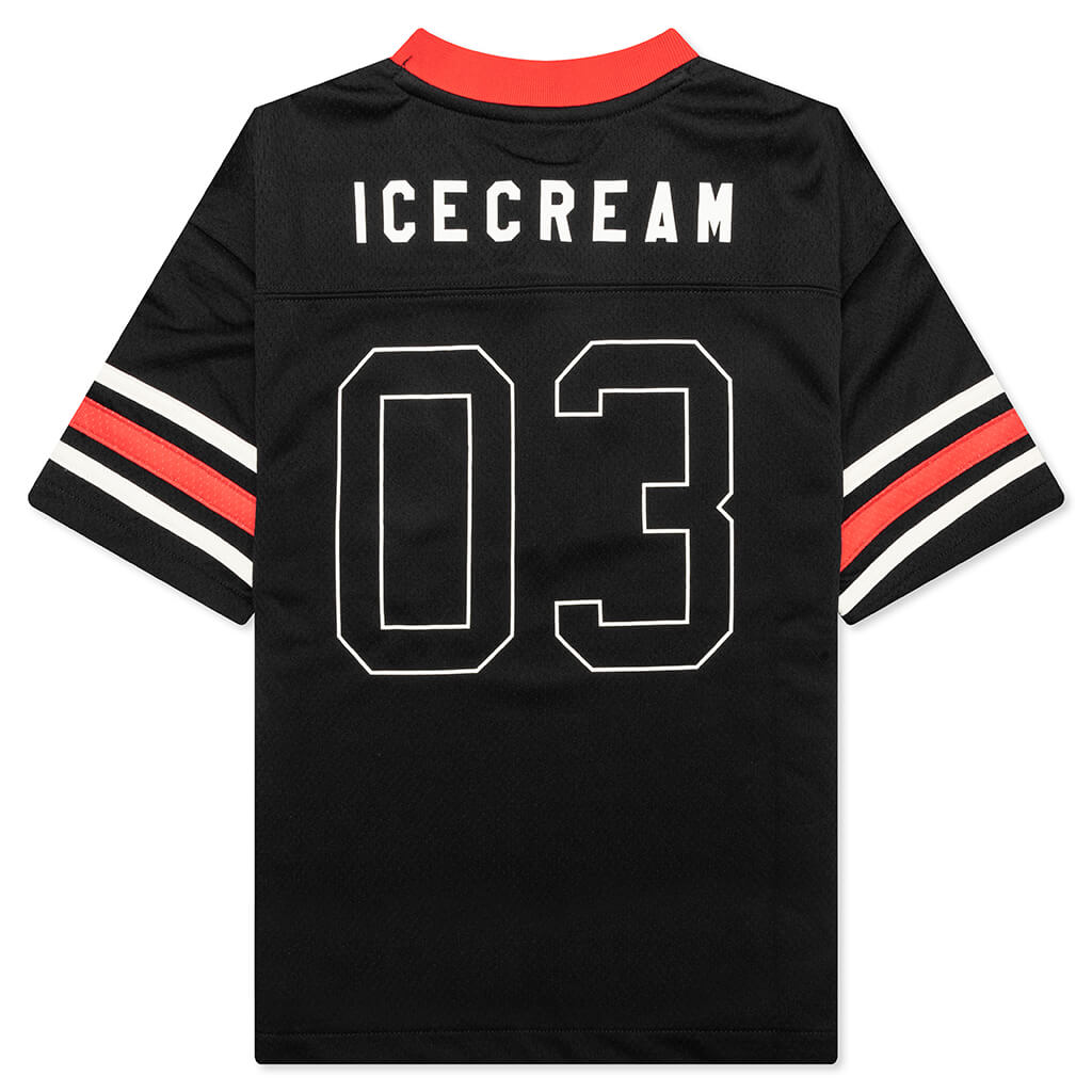 Kids Oversized Game Jersey S/S Knit - Black