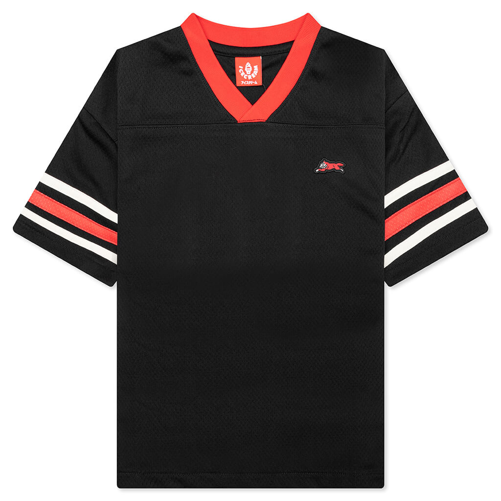 Kids Oversized Game Jersey S/S Knit - Black