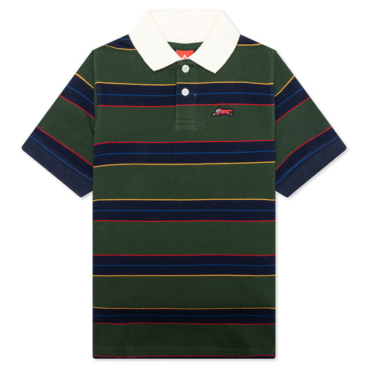 Kids Waterside S/S Polo - Jungle Green