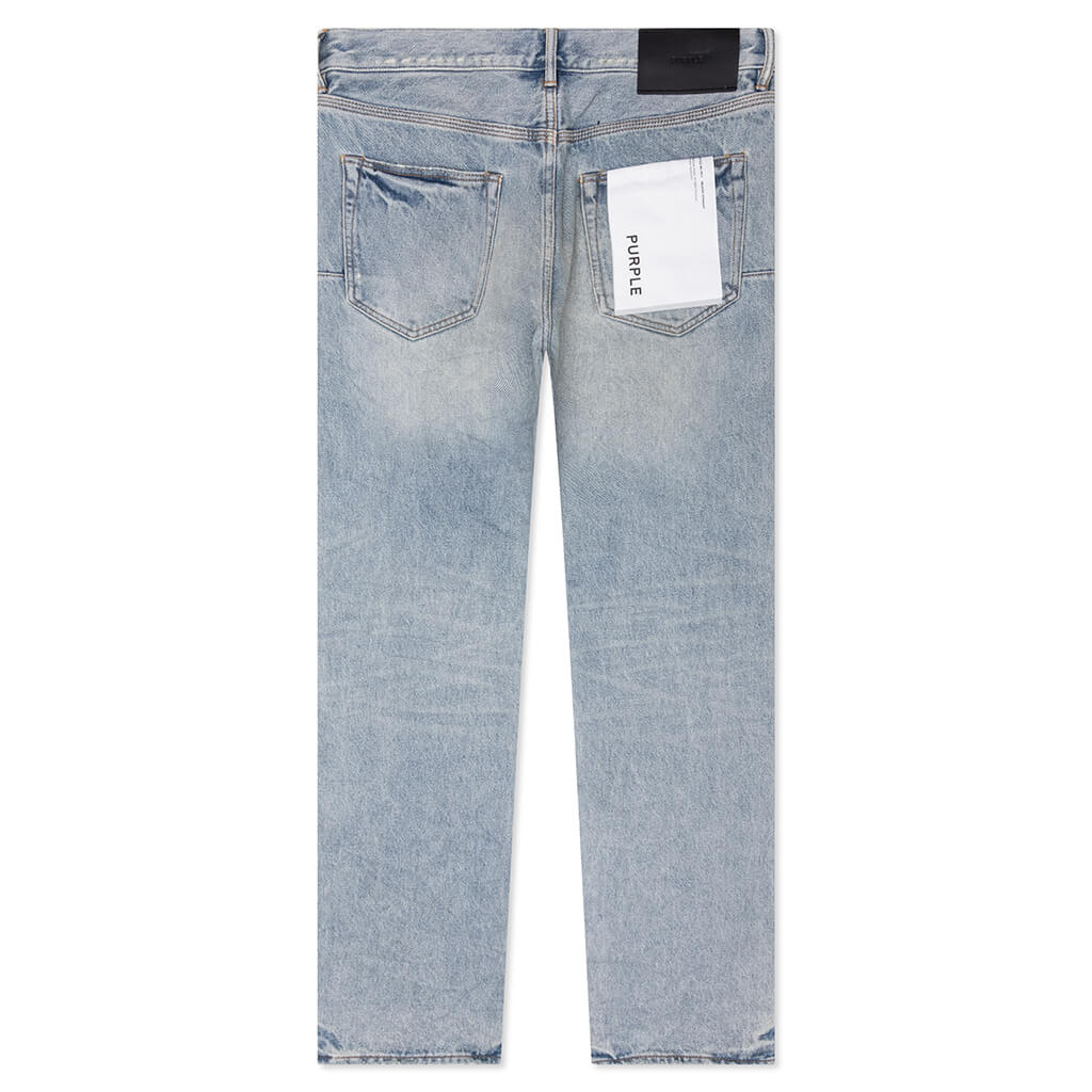 Knee Blowout Dirty Jeans - Light Indigo