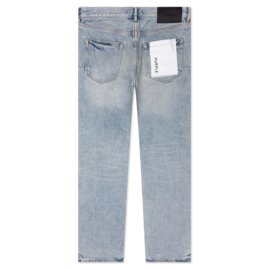 Knee Blowout Dirty Jeans - Light Indigo