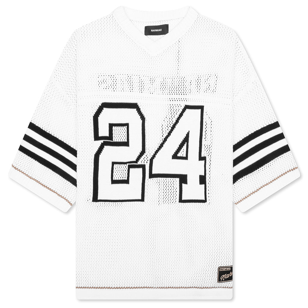Knit 24 Football Shirt - White