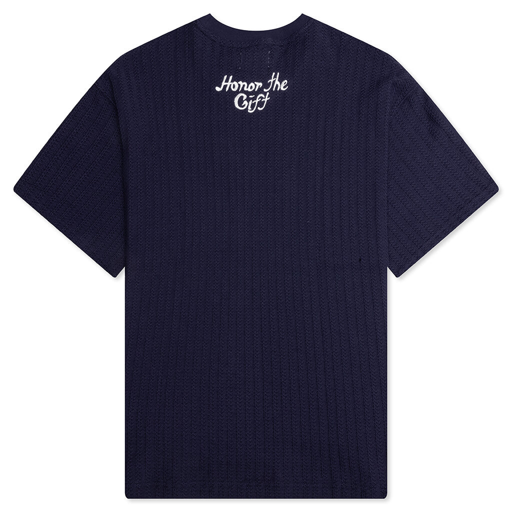 Knit Box Tee - Navy