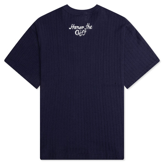 Knit Box Tee - Navy