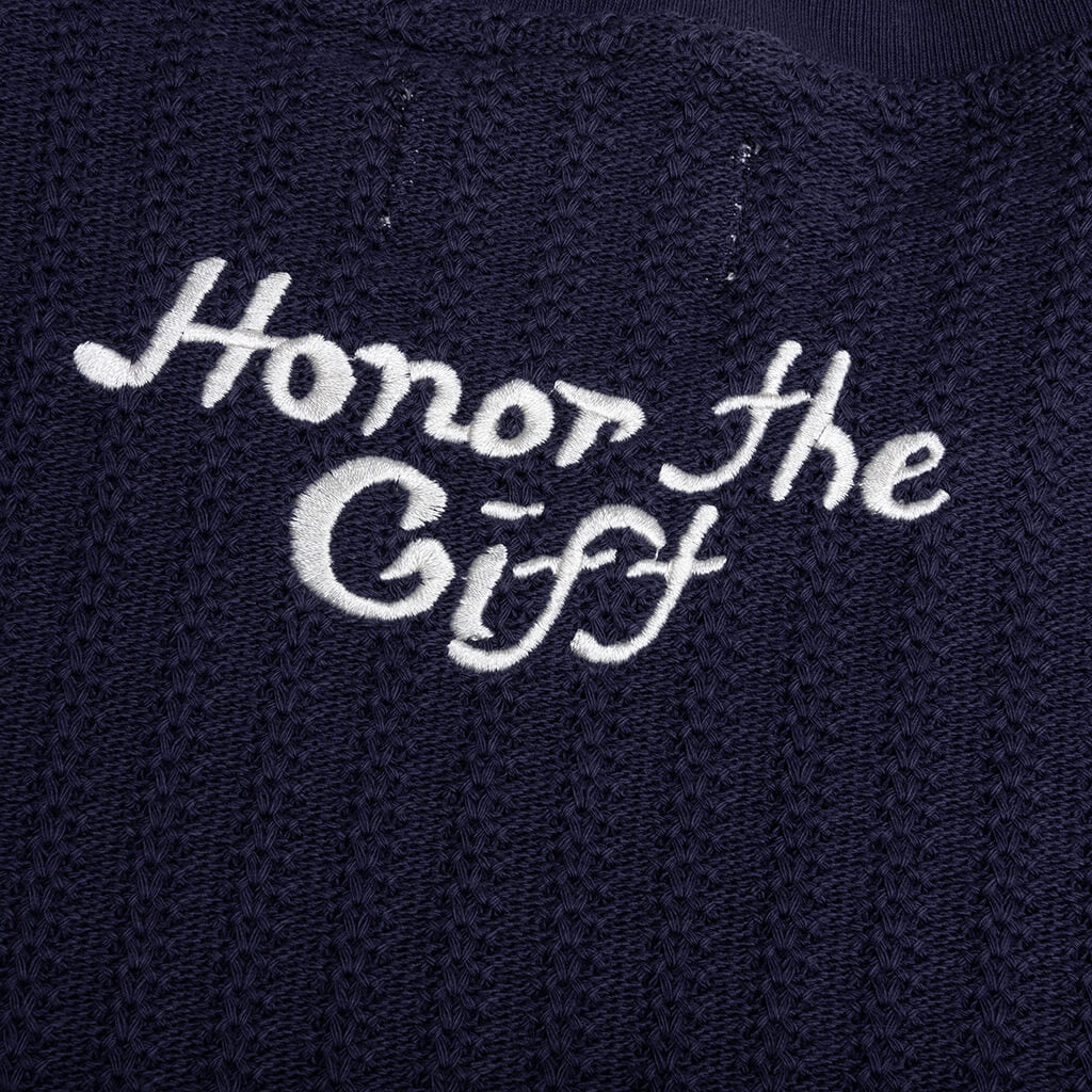 Knit Box Tee - Navy