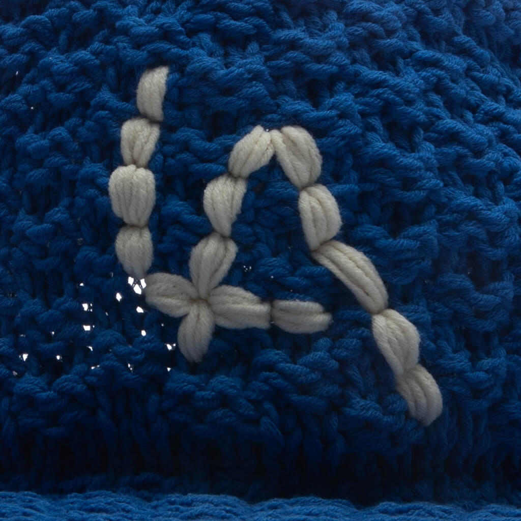 Crochet Knit Cap - Blue