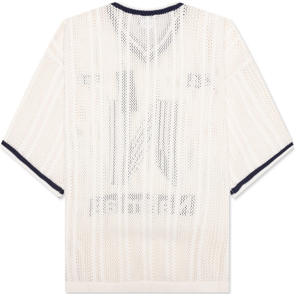Knitted Tech 'N' Football Shirt - Ivory