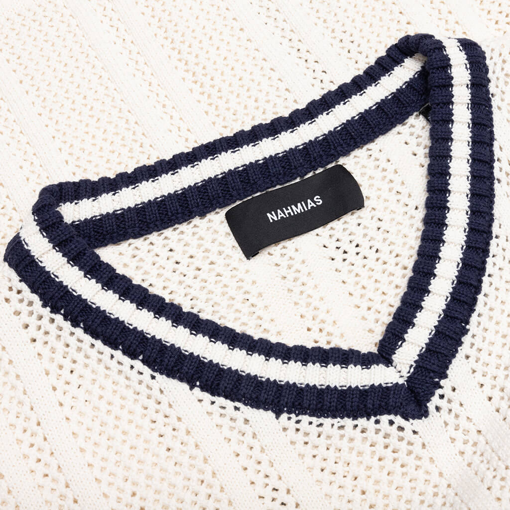 Knitted Tech 'N' Football Shirt - Ivory