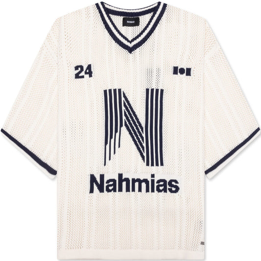 Knitted Tech 'N' Football Shirt - Ivory